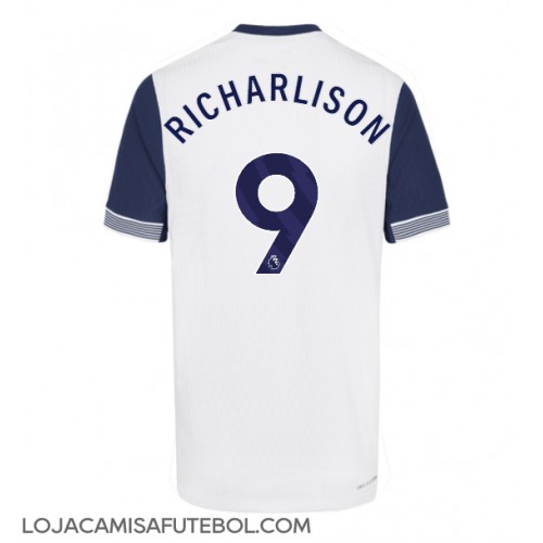 Camisa de Futebol Tottenham Hotspur Richarlison #9 Equipamento Principal 2024-25 Manga Curta